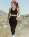 WOMENS SEAMLESS LEGGINGS - BLACK